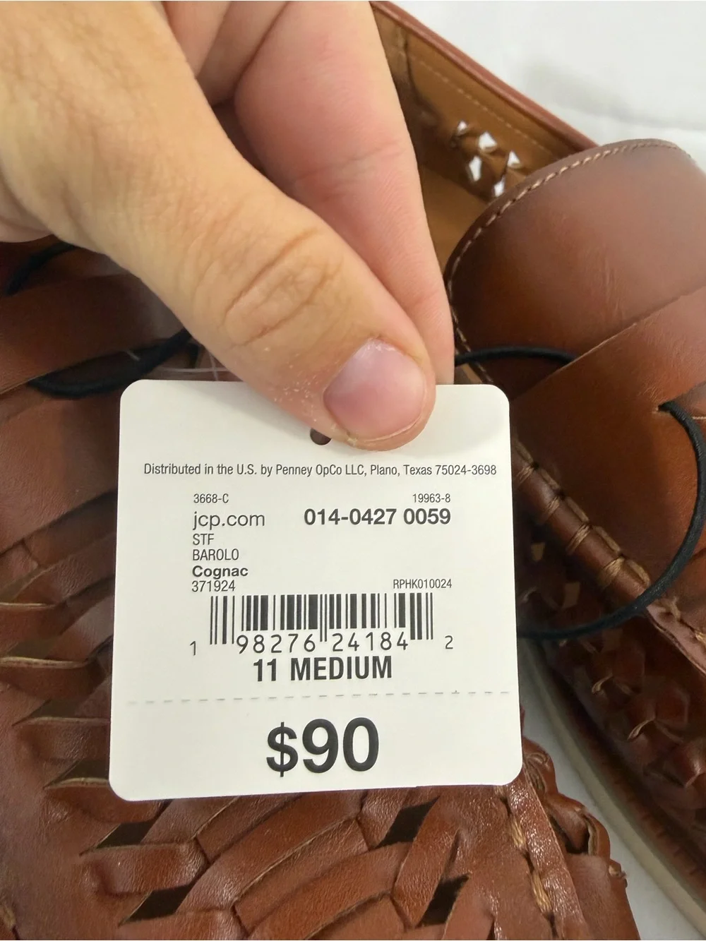 NWT Stafford Men's Size 11 Brown Memory Foam Woven Slip-On Loafers
